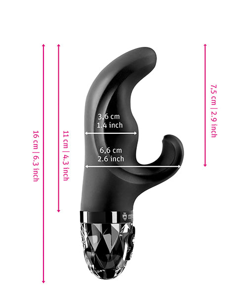 Mystim Hop Hop Bob eStim Vibrator For Intense Pleasure Black