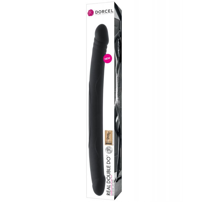 Încărcați imaginea în vizualizatorul Galerie, Dorcel Real Double Dong Sixteen Point Five Inch Black Silicone
