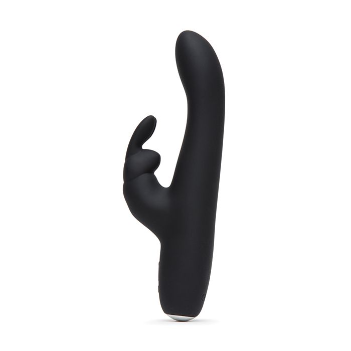 Fifty Shades of Grey Greedy Girl Rechargeable Slimline Rabbit Vibrator - Black