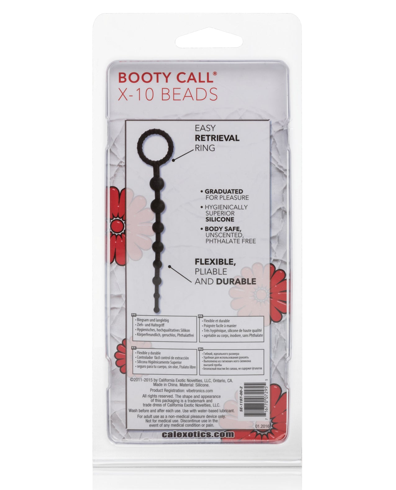 Booty Call X10 Beads Prostate Stimulator For Couples And Singles Black