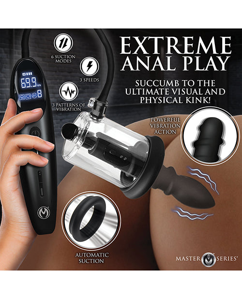 Master Series Rosebud Driller Deluxe Set Vibrating Silicone Rosebud Pump