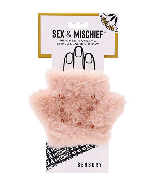 Sex And Mischief Peaches N CreaMe Spiked Sensory Glove