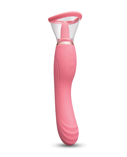 Carica l&#39;immagine nel visualizzatore Galleria, Le Wand Lick 3 In 1 Rechargeable Double Ended Vibrator G Spot Massager Tongue
