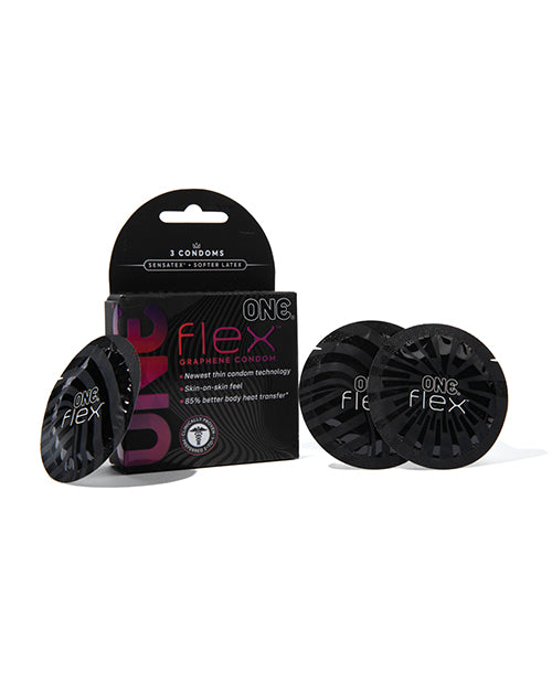 One Flex Ultra Thin Graphene Condoms Pack Of 3 For Enhanced Heat Transfer