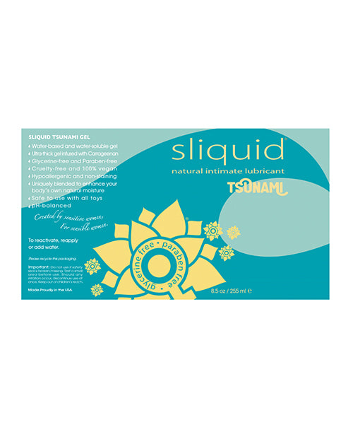 Sliquid Tsunami Gel Water Based Carrageenan Lubricant 8.5 Oz Ultra Thick