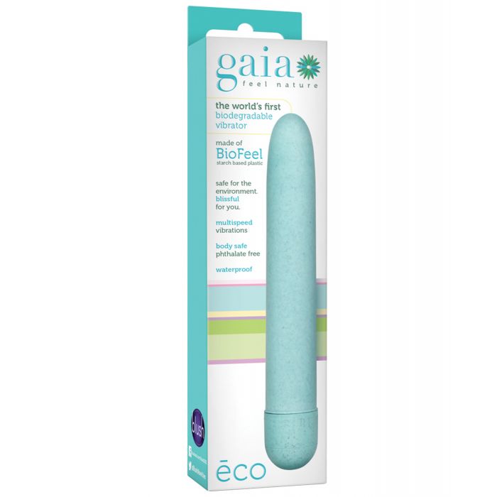 Blush Gaia Biodegradable Vibrator Eco Aqua Plant Based Pleasure Toy