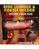 Load image into Gallery viewer, Creature Cocks Stallion 1.5" Silicone Penis Extension - Black/Silver - Extra Large
