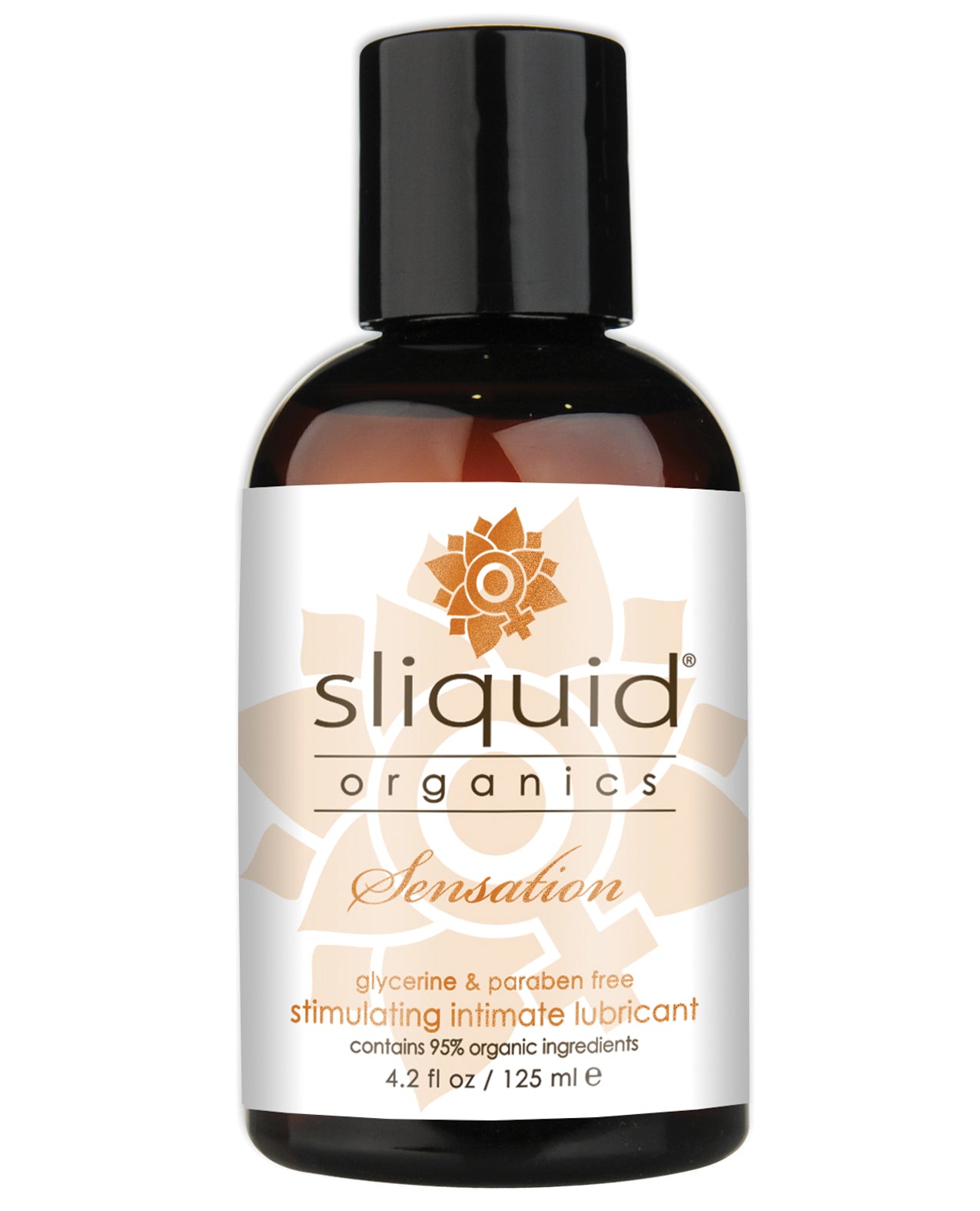 Sliquid Organics Sensation Lubricant Water Based Warming Vegan Menthol 4.2 Oz