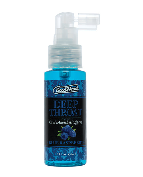 GoodHead Deep Throat Spray Blue Raspberry Numbing Gag Reflex Aid