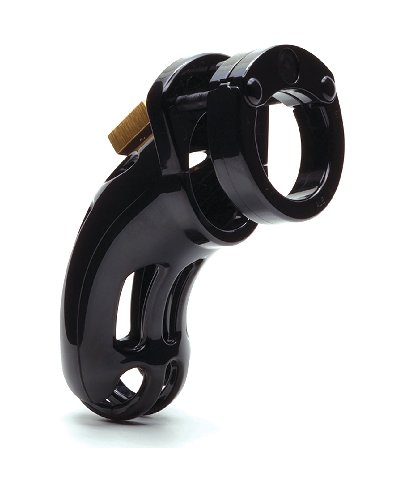 The Curve Chastity Device Three And Three Quarters Inches Curved Cock Cage Black