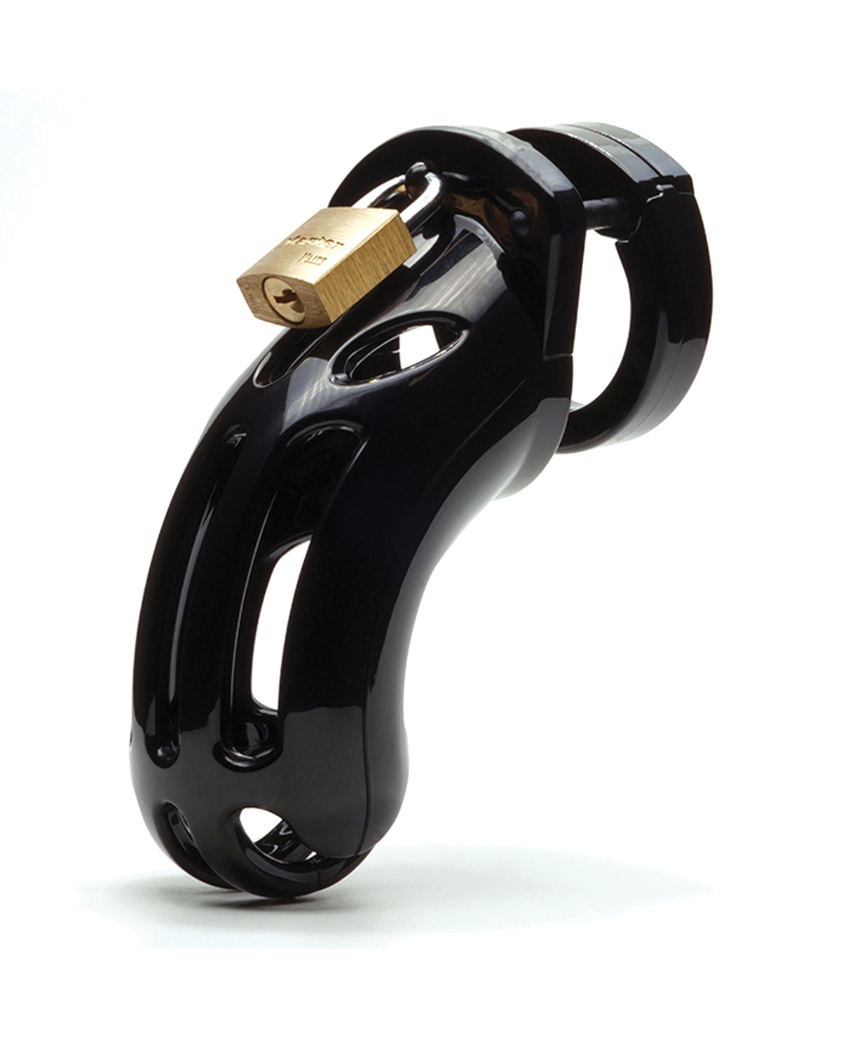 The Curve Chastity Device Three And Three Quarters Inches Curved Cock Cage Black