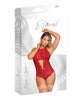 Indlæs billede i gallerifremviser, Sugar &amp; Spice Teddy w/Snap Crotch Red L/XL
