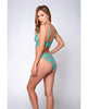 Load image into Gallery viewer, Geometric Lace Bralette &amp; Hipster Teal LG
