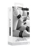 Indlæs billede i gallerifremviser, Shots Avs Black &amp; White Velcro Hogtie med Hånd- og Ankelmanchetter - Sort

