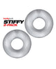 Load image into Gallery viewer, Hunky Junk Stiffy 2 Pack Cockrings - Clear Ice
