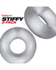 Load image into Gallery viewer, Hunky Junk Stiffy 2 Pack Cockrings - Clear Ice

