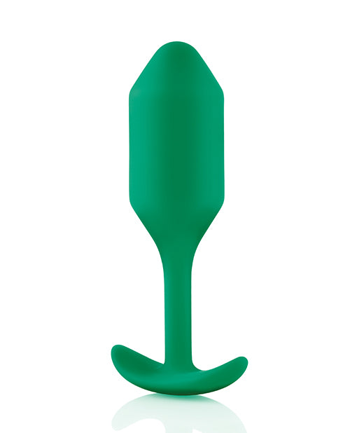 b-Vibe Gewichteter Snug Plug 2 - 114 g Grün