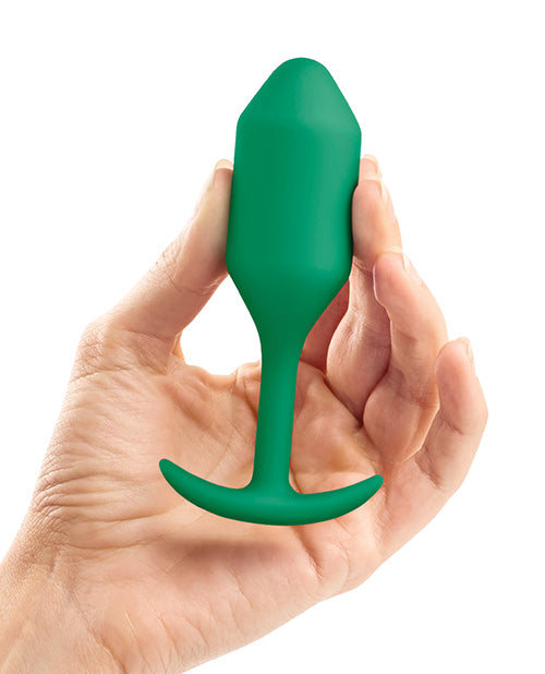 b-Vibe Gewichteter Snug Plug 2 - 114 g Grün