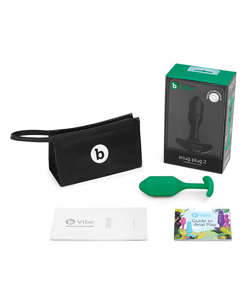 b-Vibe Gewichteter Snug Plug 2 - 114 g Grün