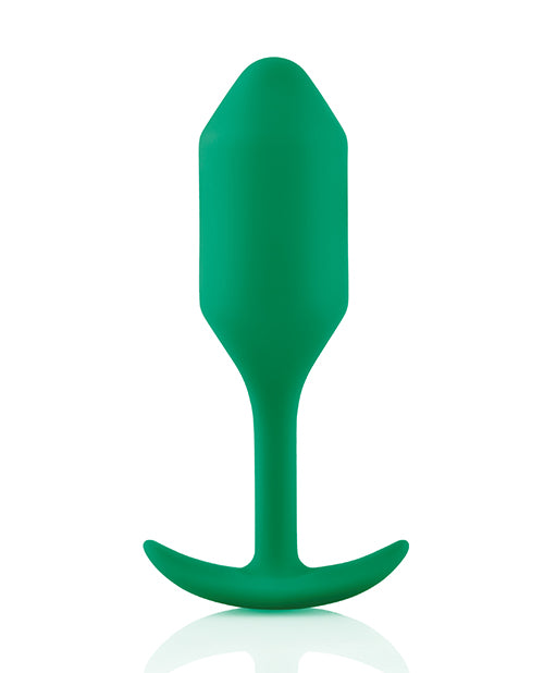 b-Vibe Gewichteter Snug Plug 2 - 114 g Grün