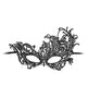 Load image into Gallery viewer, Shots Ouch Black &amp; White Lace Eye Mask - Royal Black
