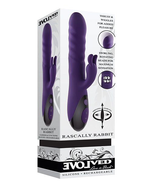 Cargue la imagen en el visor de la galería, Evolved Rascally Rabbit Purple Vibrator With Dual Stimulators
