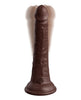 Load image into Gallery viewer, King Cock Elite 7" Dual Density Vibrating Silicone Cock w/Remote - Brown
