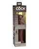 Afbeelding laden in Galerijviewer, King Cock Elite 9" Dual Density Vibrating Silicone Cock w/Remote - Brown
