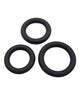 Load image into Gallery viewer, Gender Fluid Clincher Tension Ring Set - Black
