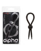 Charger l'image dans la visionneuse de la galerie, Alpha Liquid Silicone Lasso Cock Ring - Black
