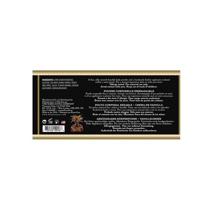 Kama Sutra Honey Dust - 6 oz Vanilla Creme