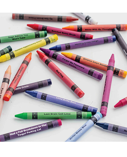 Wood Rocket Offensiveish Crayons 24 Pack With Dirty Names In Sexy Boxes