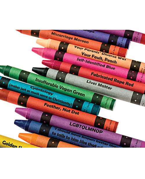 Wood Rocket Offensive Crayons 24 Pack With Funny Dirty Names