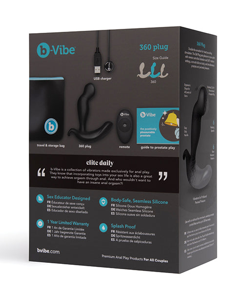 Load image into Gallery viewer, b-Vibe 360 Plug - Black
