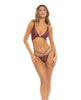 Load image into Gallery viewer, Rene Rofe Lurex Dreams Bra &amp; Thong Burgundy S/M
