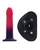 Lataa kuva gallerian katseluohjelmaan, VeDO Duo Silcone Dildo w/Harness - Pink/Purple
