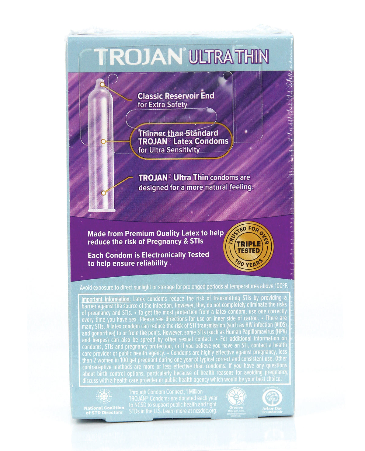 Prezervative Trojan Ultra Subțiri - Cutie cu 12