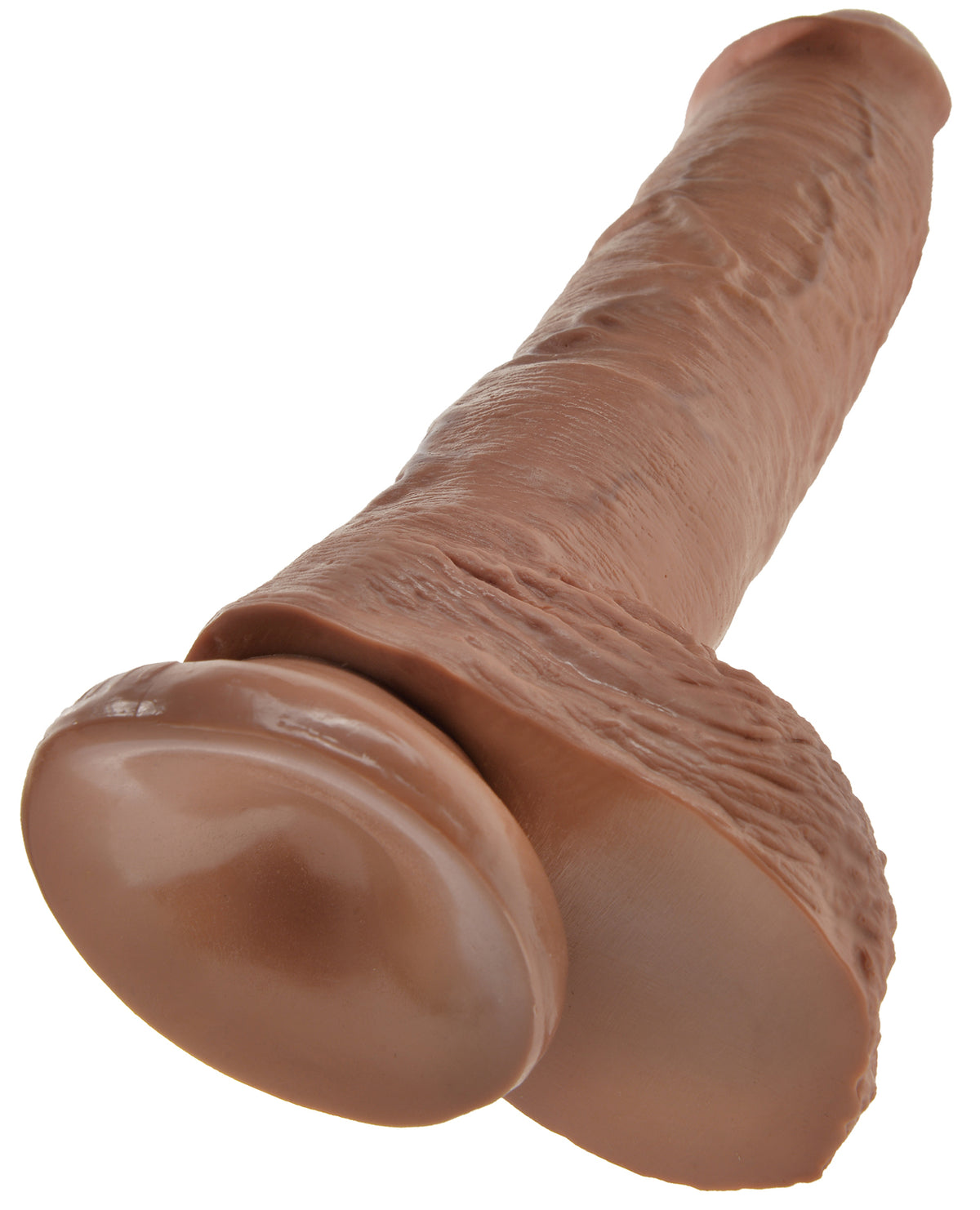 King Cock 10" Pene con Testicoli - Tan