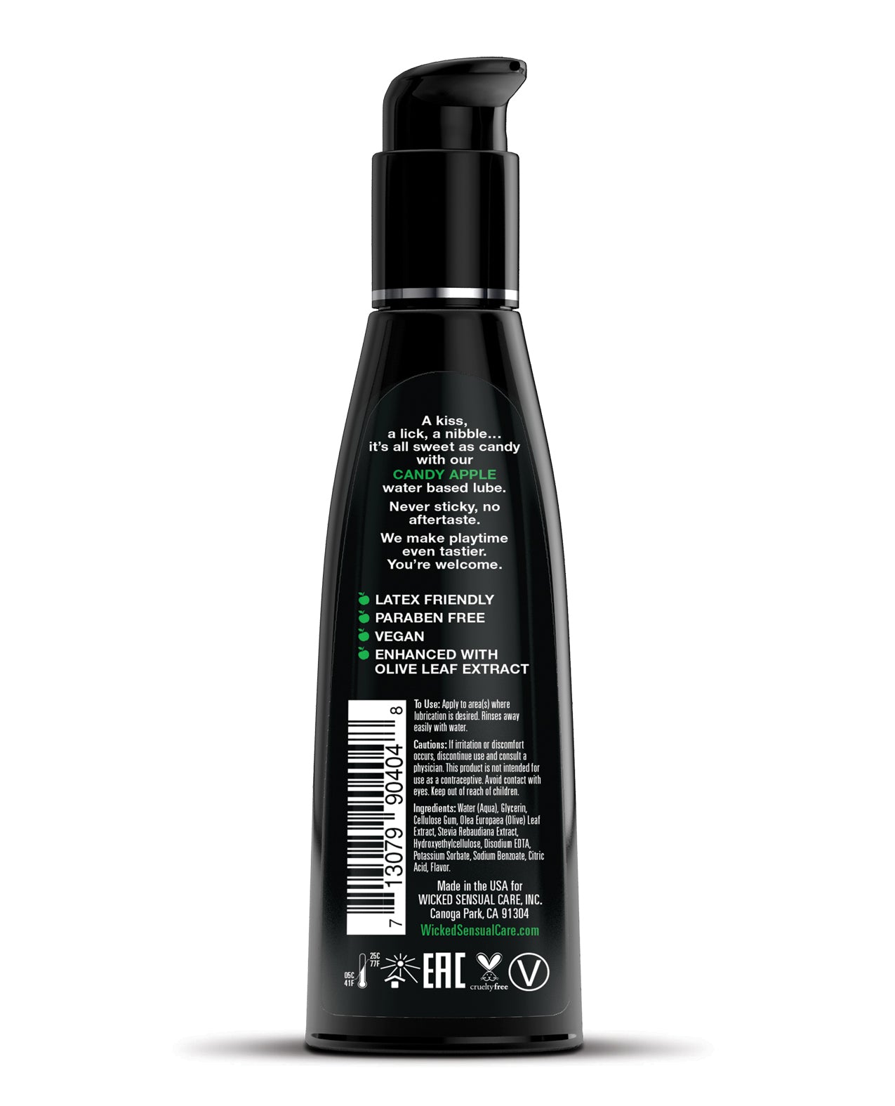 Wicked Sensual Care Aqua Lubrykant na bazie wody - 4 oz Candy Apple