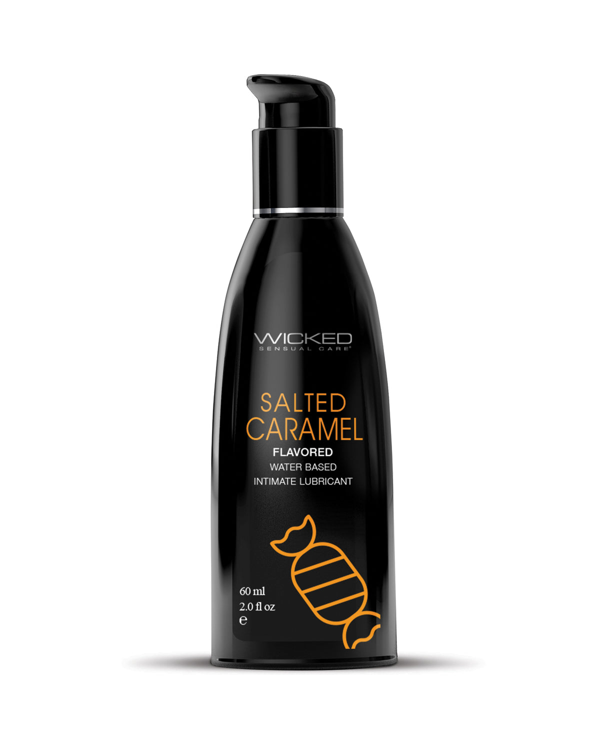 Wicked Aqua Waterbased Lubricant Salted Caramel 2 Oz