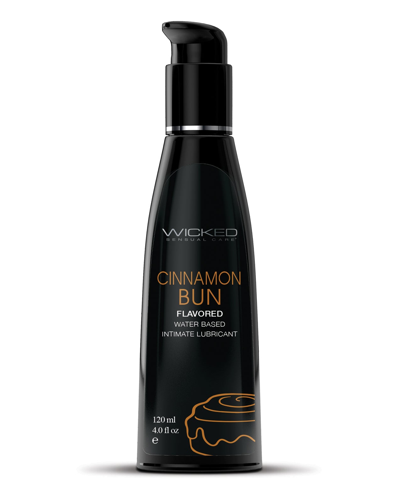 Lubrificante à base de água Wicked Sensual Care Aqua - 4 oz Cinnamon Bun