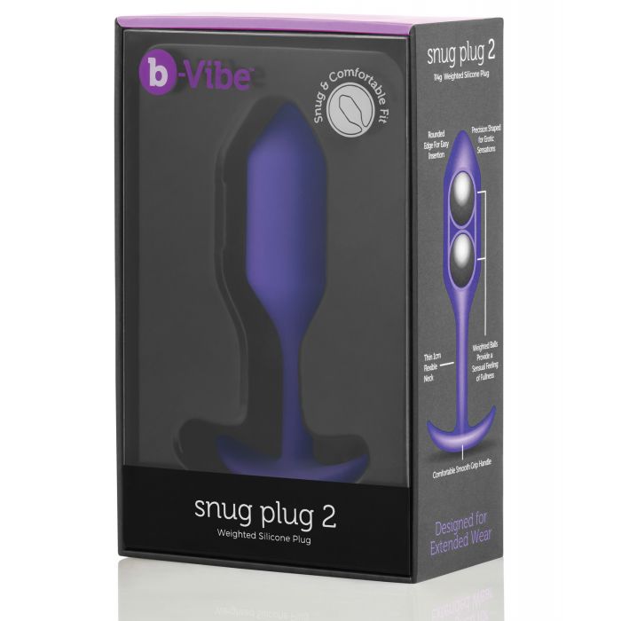 b-Vibe Weighted Snug Plug 2 - 114 g Purple