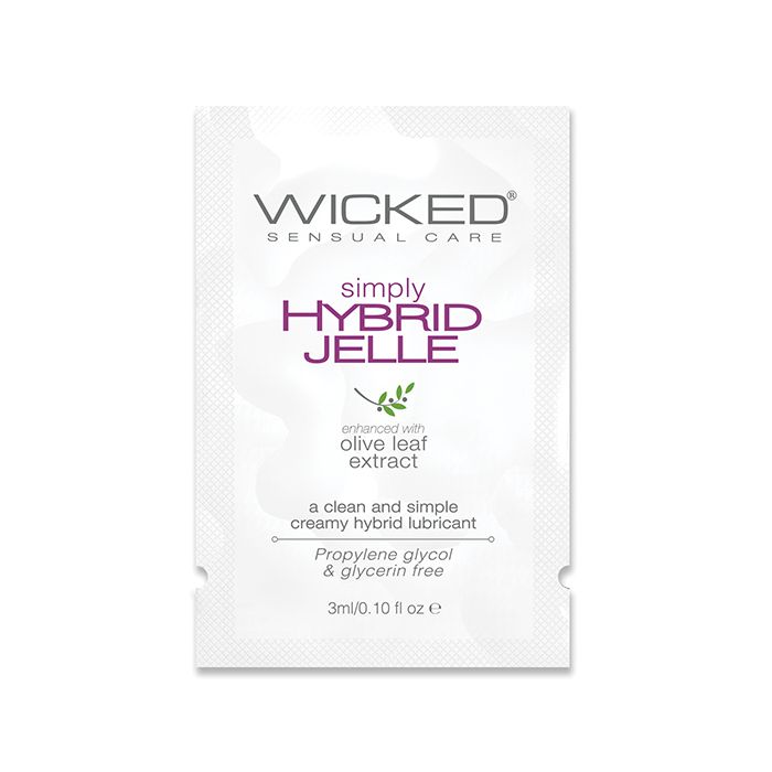 Wicked Sensual Care Simply Hybrid Jelle Lubricant - .1 oz