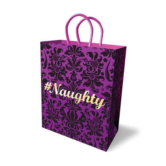 Sac Cadeau Coquin Luxe Violet 10 Pouces Avec Poignées en Velours