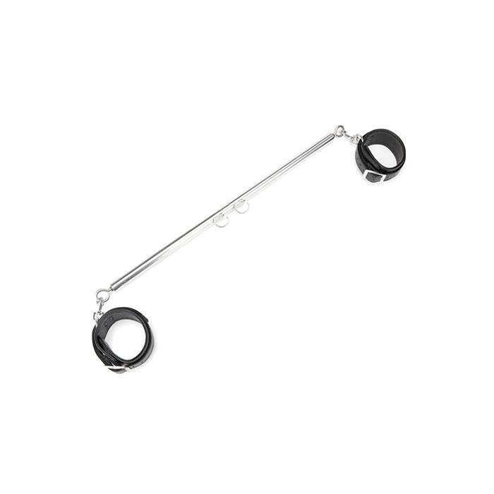 Lux Fetish Expandable Bar Spreader Set w/Leatherette Cuffs