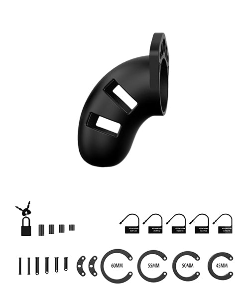 Jaula de Castidad Shots Man 3.5" Modelo 20 - Negro