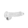 Lataa kuva gallerian katseluohjelmaan, Shots RealRock Realistic Crystal Clear 6" Dildo w/Balls - Transparent Clear
