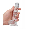 Lataa kuva gallerian katseluohjelmaan, Shots RealRock Realistic Crystal Clear 6" Dildo w/Balls - Transparent Clear
