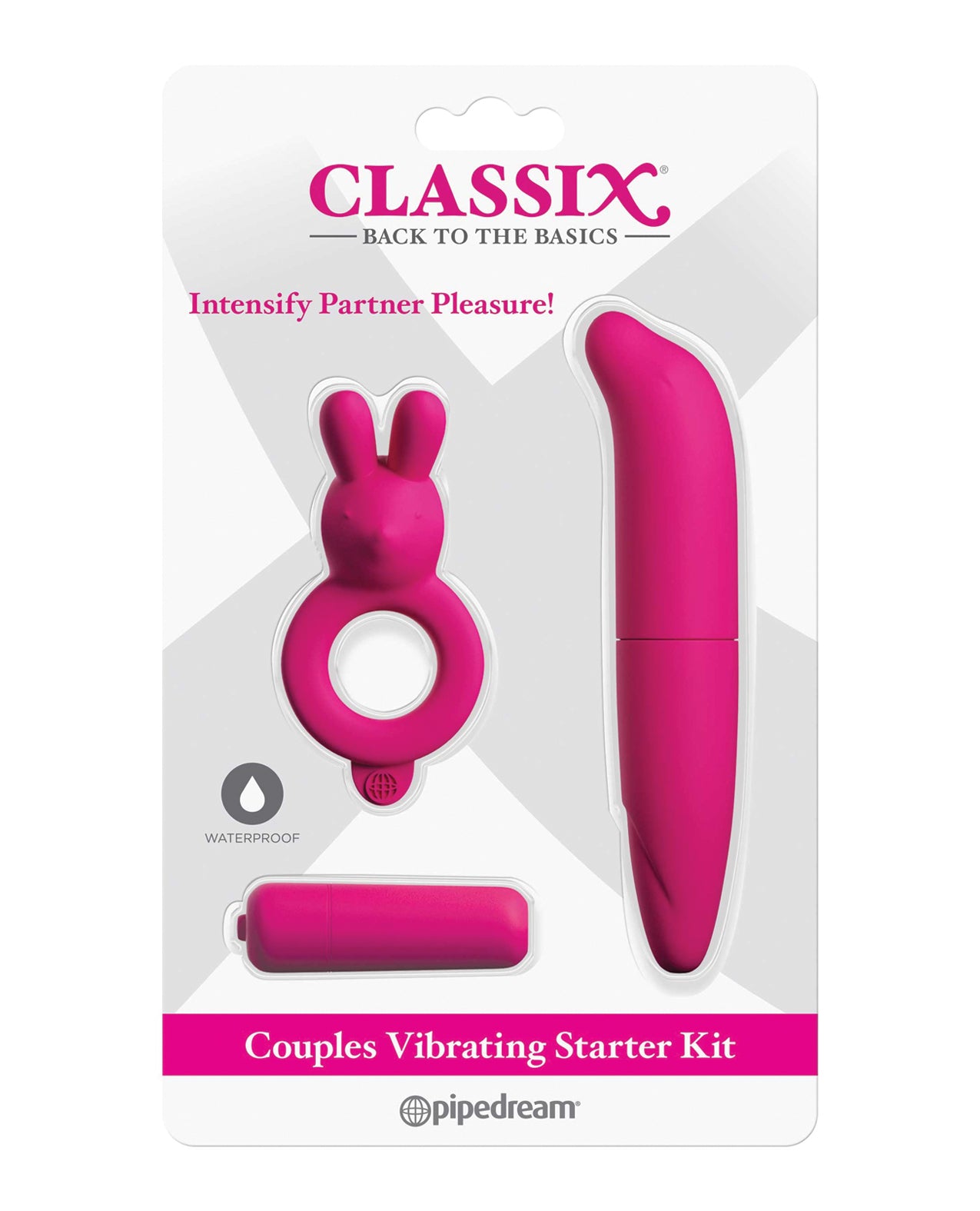 Kit de inicio vibratorio para parejas Classix - Rosa