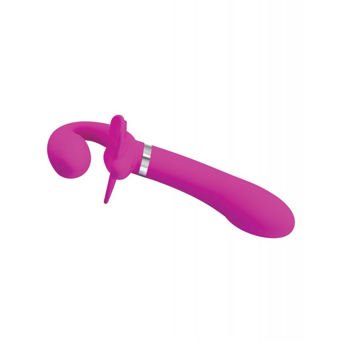 Pretty Love Valerie Vibrating Strapless Strap On Fuchsia